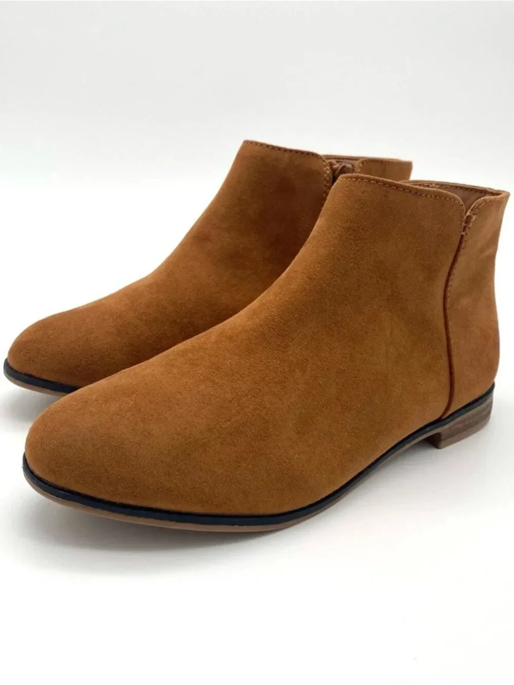 Cat & Jack Opal Cognac Ankle Boots Girls Size 13 NWT Back to School